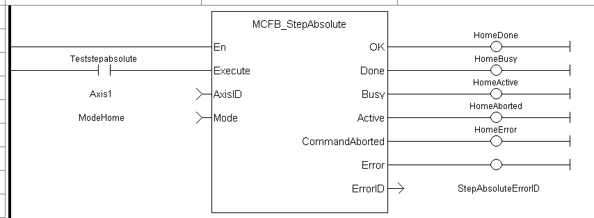 UDFB StepAbsolute: LD example